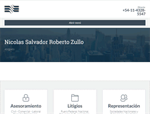 Tablet Screenshot of nicolaszullo.com.ar